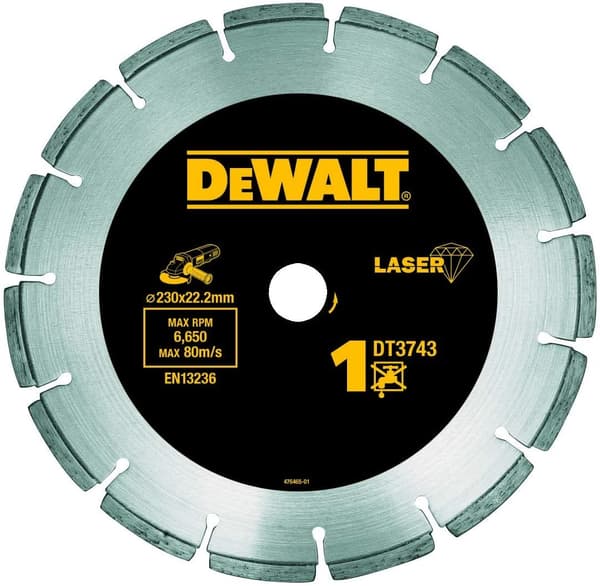 DEWALT DIAMANTSKIVE 230x2,4x22.2mm SEGMENTERET