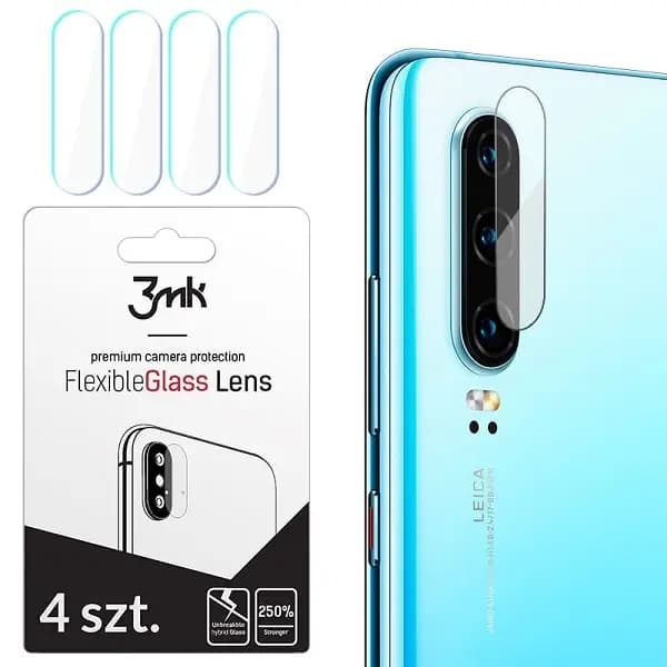 4x 3mk Flexible Glass Xiaomi Redmi Note 8 Pro -kameralinssille
