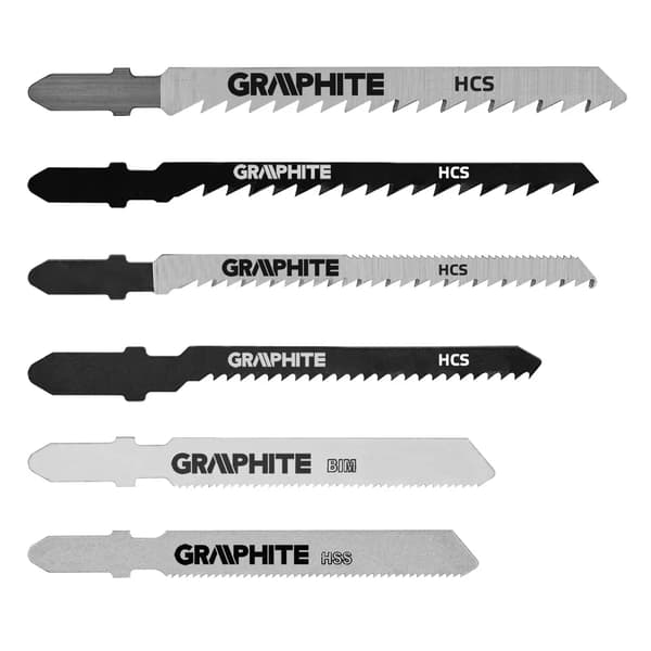 Graphite sticksågsbladssats typ T 6 st (57H754)