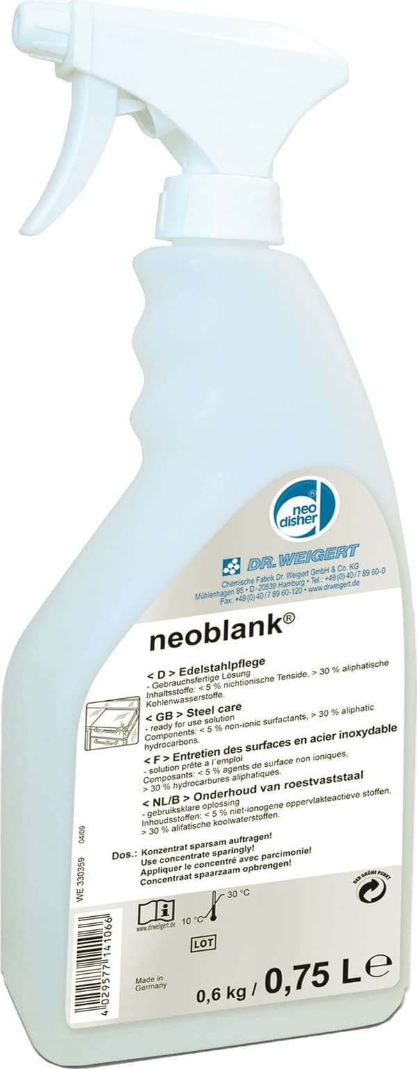 Neodisher Neoblank - Ruostumattoman teräksen hoitokone - 0,75 l