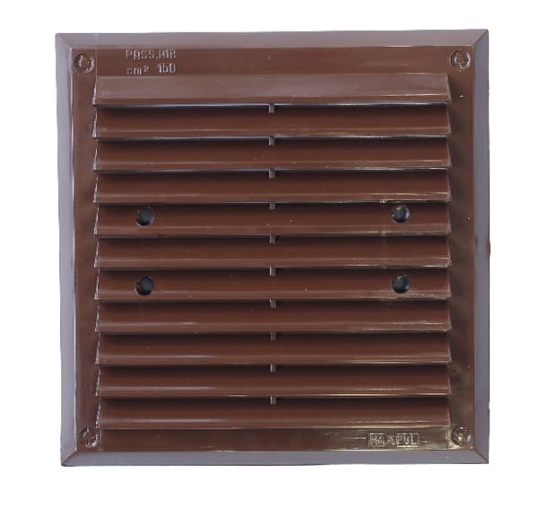 VENTILATIONSGALLER 175*175MM BRUN 831