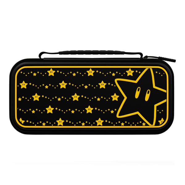 PDP Travel Case Plus GLOW: Super Star, för Nintendo Switch, Nintendo Switch Lite, Nintendo Switch - OLED Model