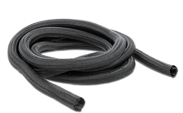 DELOCK Flätad dörrstängarslang 2 m x 9 mm svart