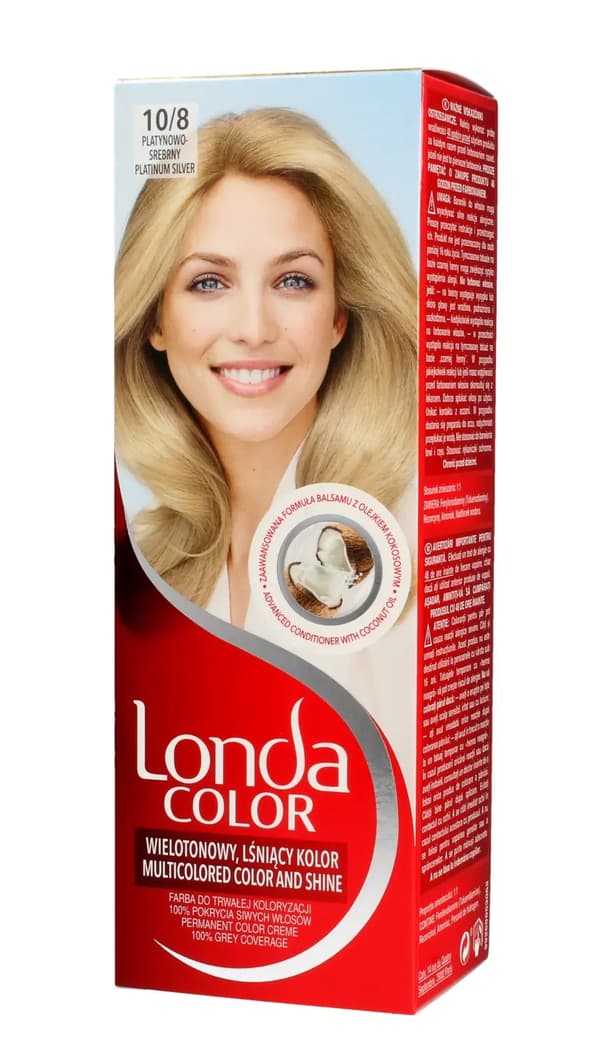 Londacolor Creme Hårfarve Nr. 10/8 Platin Sølv
