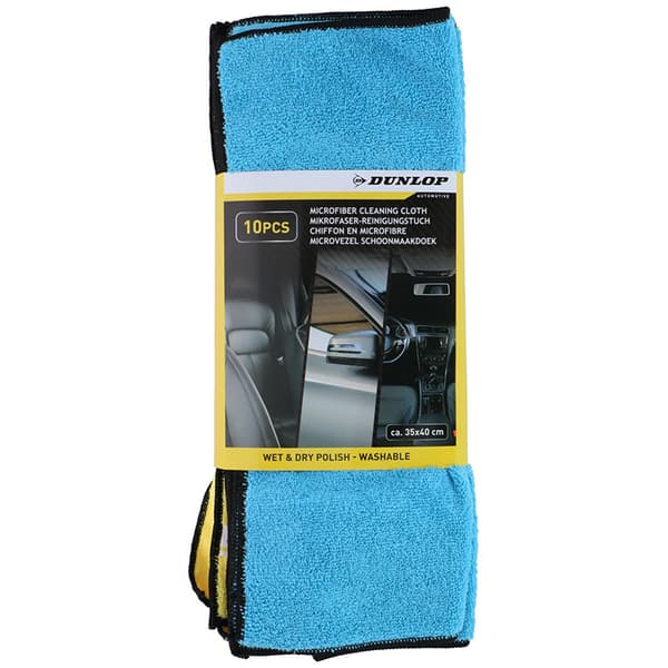 Dunlop - Universale mikrofiber bilklude 35x40 cm 10 stk.