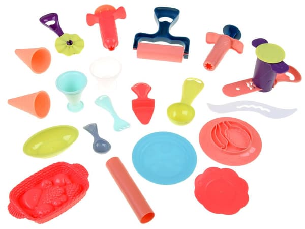 Plasticine x8 KONFEKTURESÆT kageforme + bestik ZA5195