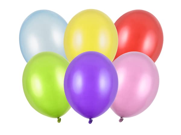Party Deco Ballonger Starka, metallic mix, 30 cm, 100 st universal