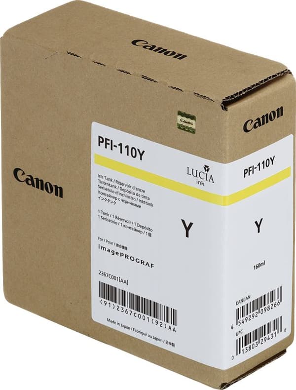 Canon PFI-110 Y - gul - original - blæ