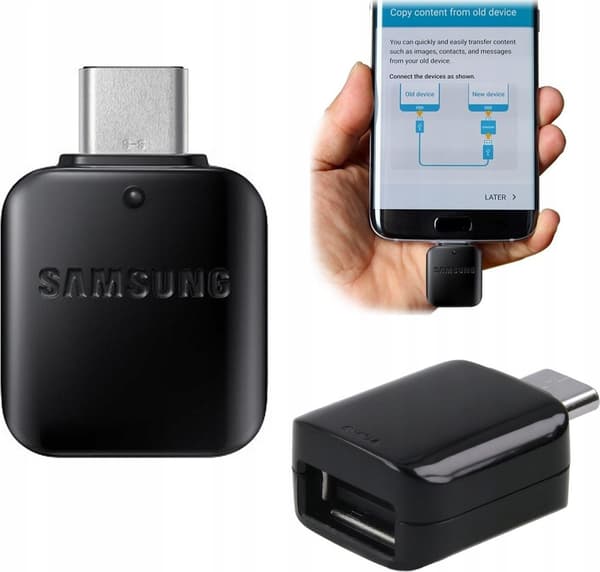 Adapter Samsung EE-UN930, USB-C, OTG, sort (bulk)