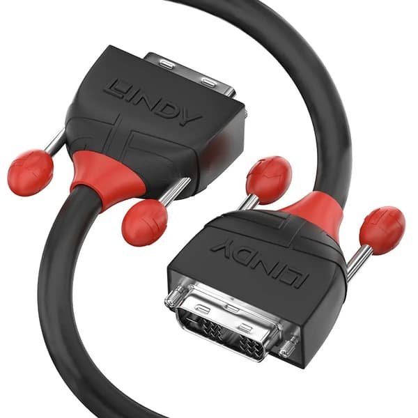 DVI-kabel LINDY LINE4 Sort 5 m