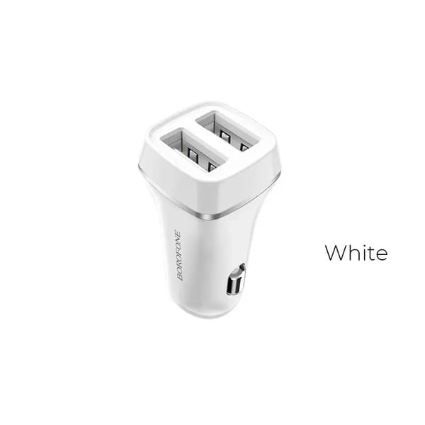 Borofone-akkulaturi 2x USB-A 2.4 A (BFO-BZ2-W)