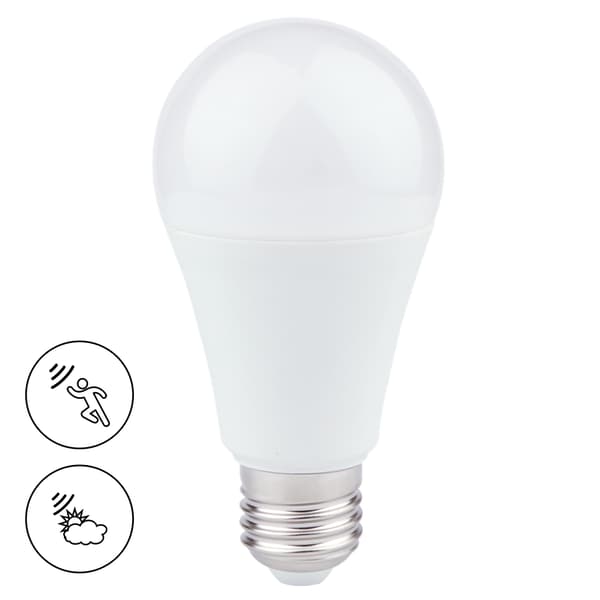 LED Pære 6W A60 E27 3000K Skumringsbevægelse