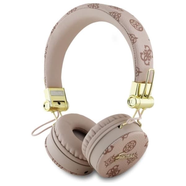 Guess Bluetooth-hörlurar ENC GUBH70EPOSMW Brun/Brun Peony Script Rundformade Hörlurar