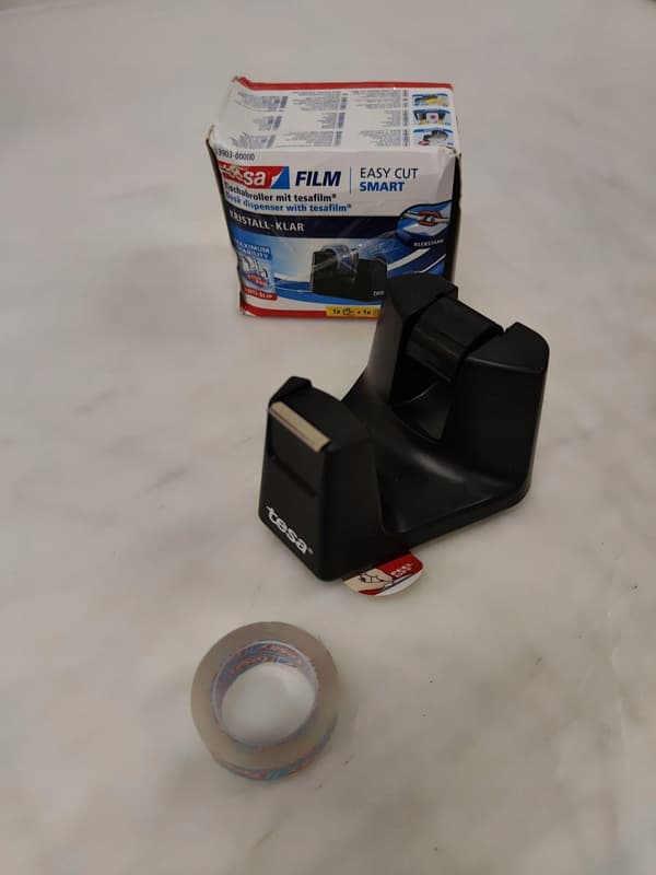 Tesa tesafilm Bordsdispenser Smart + Eco & Clear 2 rullar