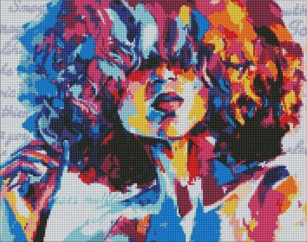 Diamantmosaik - Lyst billede 40x50cm