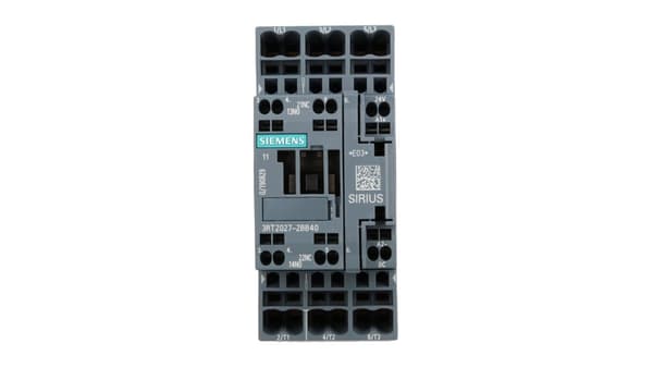 Effektkontaktor 32A 3P 24V DC 1Z 1R S0 3RT2027-2BB40