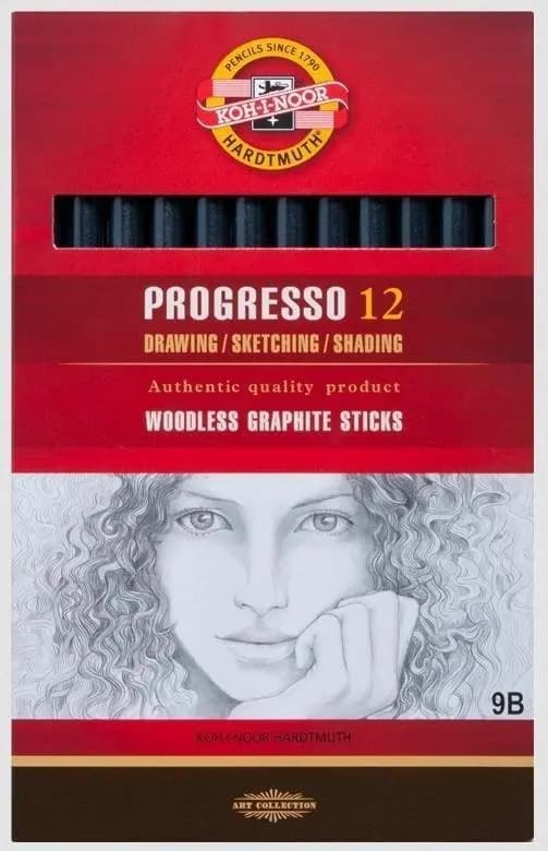 Progresso blyant 9B (12 stk)