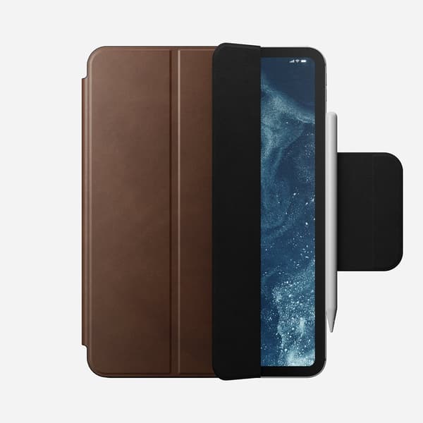 Nomad läderfolio, brunt Nomad-läder - iPad Pro 11\" M4