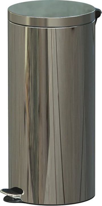 ALDA papperskorg för pedal silver (AF614-19)