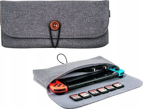JJC fodral till Nintendo Switch grå