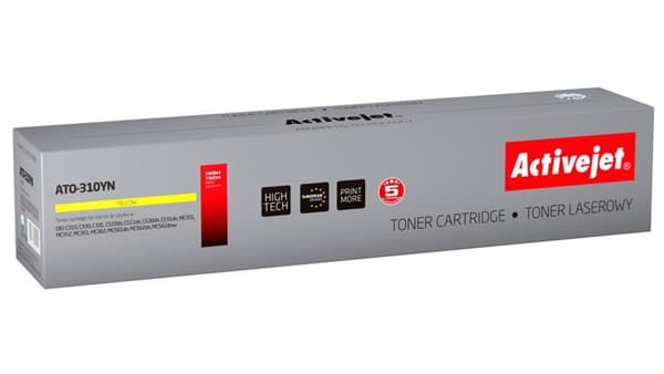 Activejet Toner ATO-310YN (ersätter OKI 44469704; Supreme; 2000 sidor; gul)