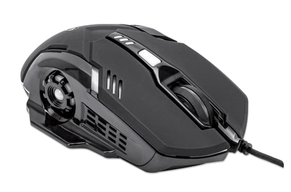 Manhattan kablet mus 3200dpi optisk gaming USB/LED