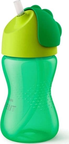 Avent Grön Sugrörsmugg 300ml (SCF798/01)