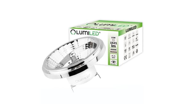 LED LED AR111 AC/DC 12V 15W 4000K G53 HOPEA