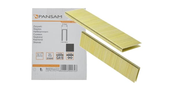 Pansam hæfteklammer til pneumatiske hæftemaskiner PANSAM 21mm 2500 stk. - A536121