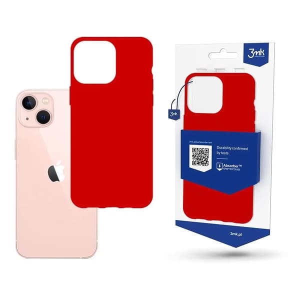 Cover til iPhone 14 Plus fra 3mk Matt Case-serien - rød