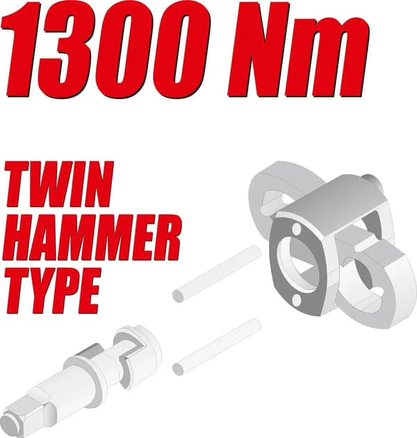 LUFTNYCKEL 3/4\" 1300Nm