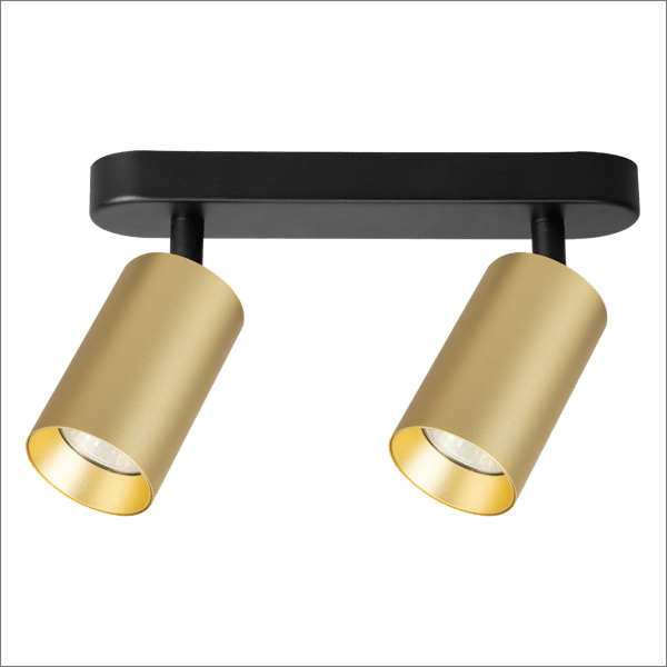 Pipe Spot Armatur Guld 2xGU10