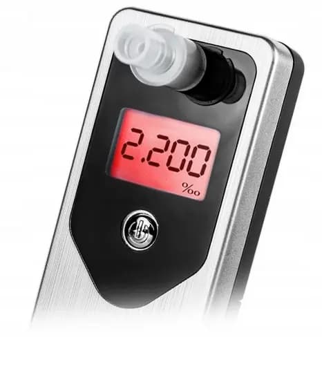 AlcoForce EVO elektrokemisk alkometer - sølv + etui