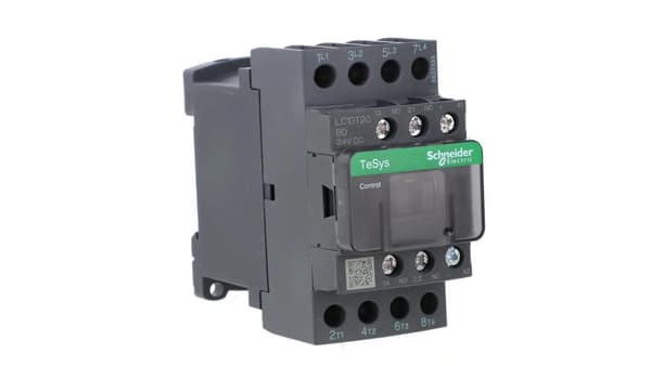 TeSys Deca Effektkontaktor 20A AC-1 4P 24V DC 1Z 1R LC1DT20BD