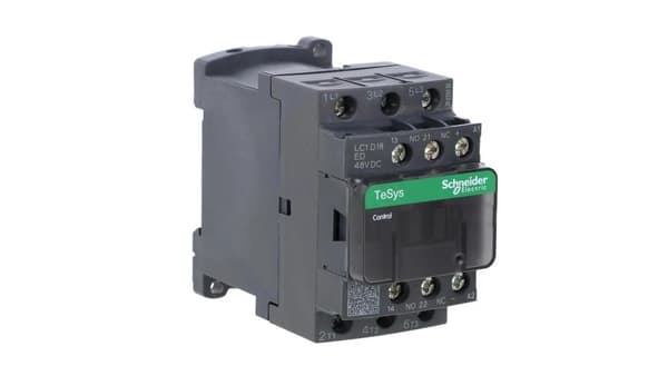 TeSys Deca effektkontaktor 18A 3P 48V DC 1Z 1R LC1D18ED