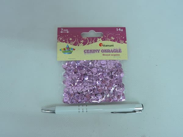 KORISTE. RUUSUNVÄRISET PALJETIT 14G 7MM