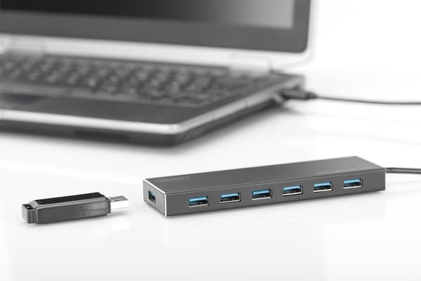DIGITUS USB 3.0 Hub DA-70241-1 - 7 porte