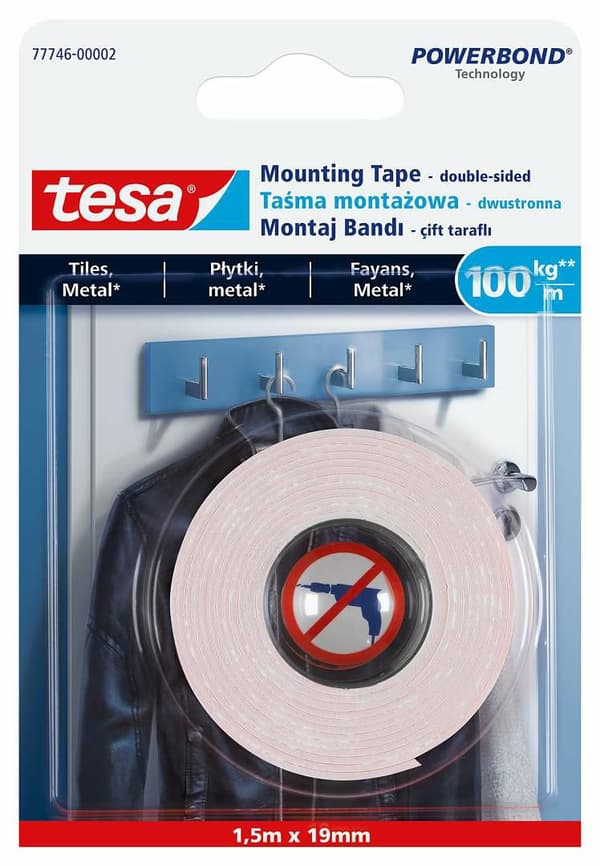 TESA ASENNUSTEIPPI VEKHOILLE 5x19