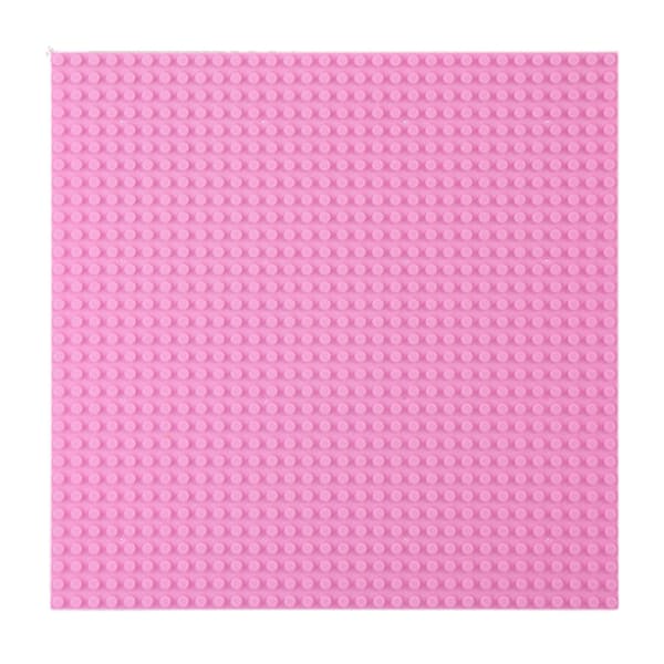 Byggeplade til byggeklodser Pink 25,5x25,5 cm