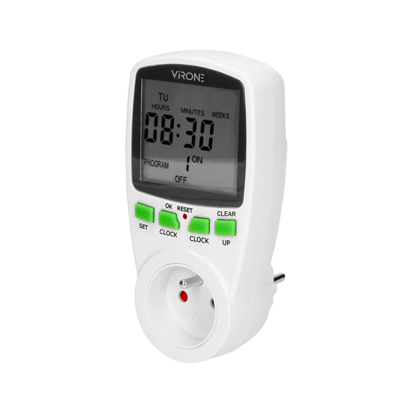 Elektroninen ajastinohjelmoija LCD-näytöllä