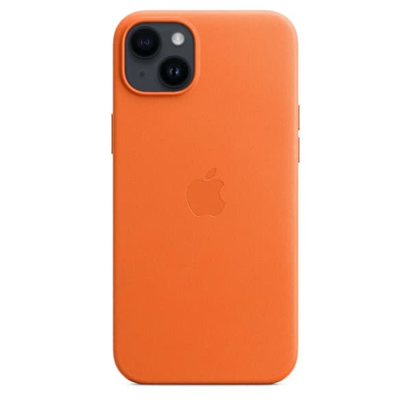 Apple MPPF3ZM/A iPhone 14 Plus 6,7\" Oranssi/Oranssi MagSafe-nahkakotelo