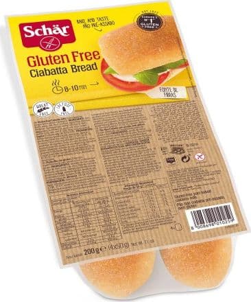 Schar Ciabatta Glutenfri Bageboller 200 g Schar