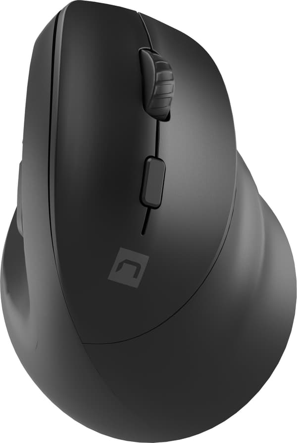 NATEC Crake 2 2400DPI Trådlös Bluetooth 5.0+2.4Ghz Vertikal Mus Svart