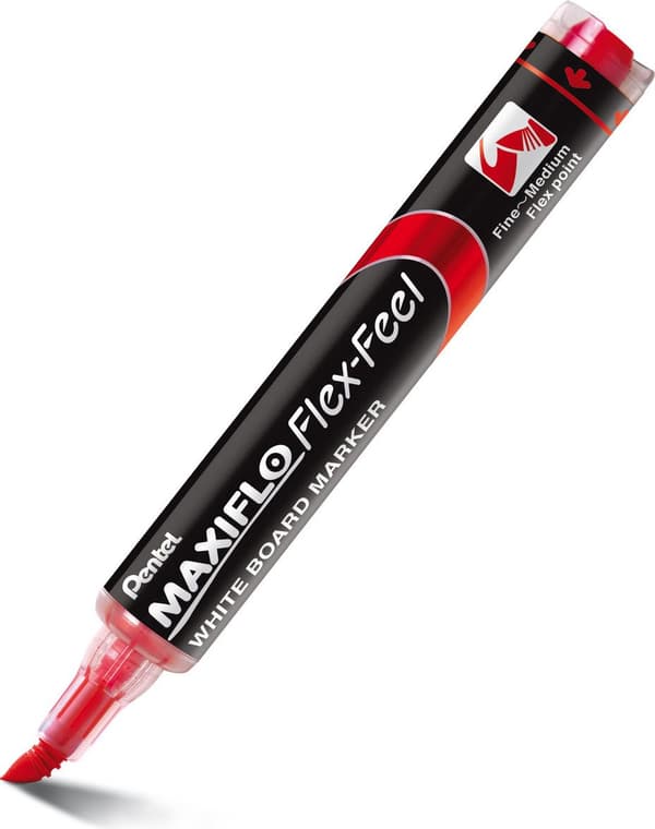 Tavlemarkør Pentel Maxiflo Flex-Feel MWL5SB rød
