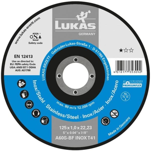LAAKALEVY T1A 230*1.9*22 A46T-BF INOX PREMIUMFLEX