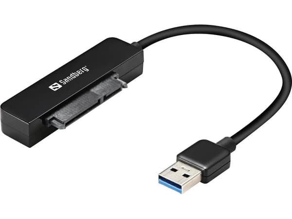 Sandberg USB 3.0 til SATA Link USB 3.0 til SATA Link, USB-A, SATA, Han/Han, Sort