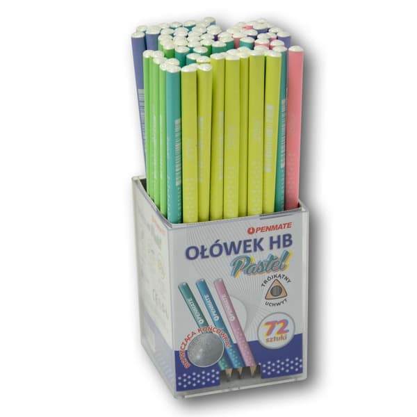 Pastel trekantet blyant Stjerner (72 stk) PENMATE