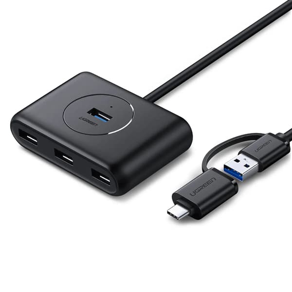 Ugreen HUB 4i1 USB-C - 4xUSB 3.0 5Gb/s 1m sort (CR113)