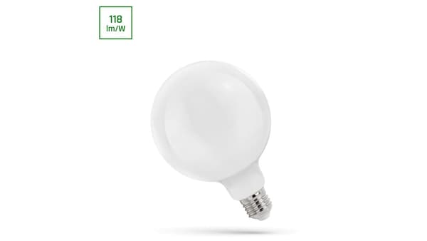 LED GLOB G125 E-27 230V 11W COG NW MILKY SPECTRUM
