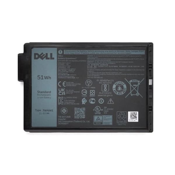 Dell-batteri, 51WHR, 3 celler, lithium-ion